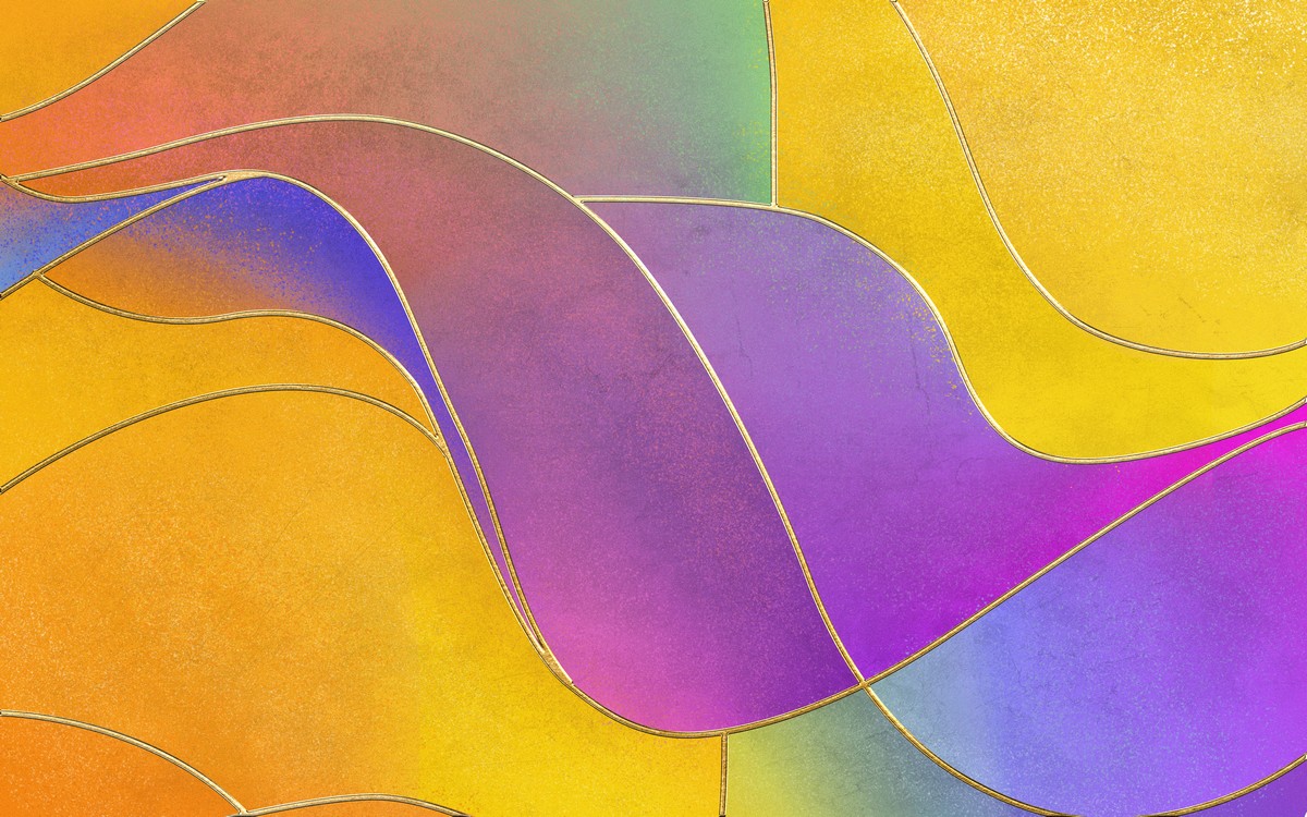 Фреска Абстрактная радуга